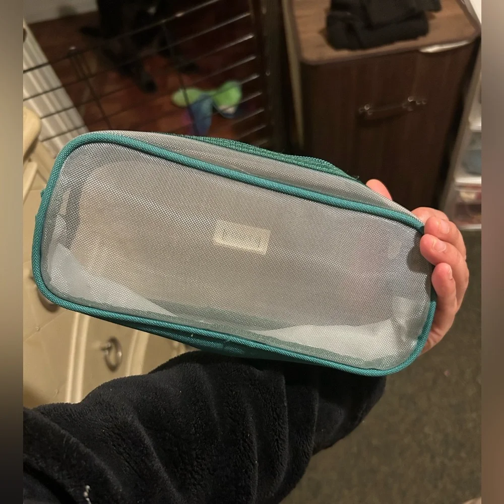 Grid Mesh Pencil Case